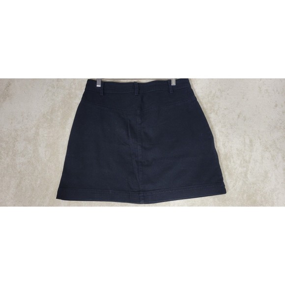 Banana Republic Women's Twill Utility Mini Skirt Black Cotton Size 10 Pocket NWT - Picture 12 of 14